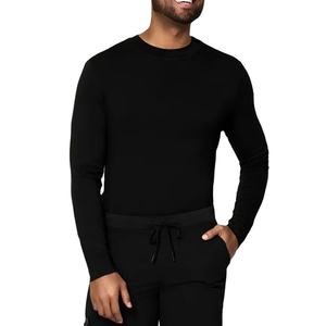 Camisetas Interiores para Uniformes de Hospital, Uniformes de Enfermería, Camisetas Interiores de Moda, Camisetas Interiores Negras para Hombres, Personalizables - Product Image 1