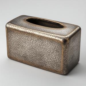 Boîte à mouchoirs en métal artisanale de luxe - Design multifonctionnel pour les maisons, hôtels et bureaux haut de gamme, durable et personnalisable - Product Image 1
