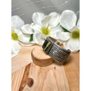สร้อยข้อมือแฟชั่นสีดำเทอร์ควอยซ์และเงินสเตอร์ลิงของแรนดี้ บอยด์ - Product Image 3