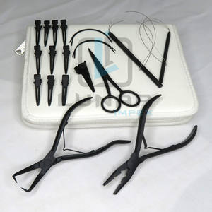 ชุดต่อผมสีด้านสีดำแบบมืออาชีพติดป้ายยี่ห้อตามสั่งทำจากเส้นผมมนุษย์ - Product Image 4