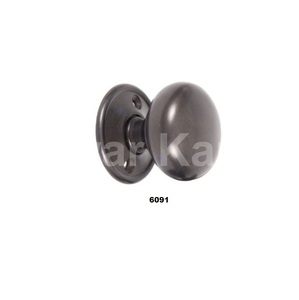 Beau bouton de porte arrondi poli en palissandre marron et nickel pour la maison salon chambre à coucher salle à manger salle de bain porte utilisation - Product Image 5