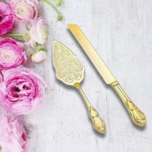 Servidor de pastel de acero inoxidable adornado de alta calidad con artesanía exquisita diseñada para cortar y servir pasteles elegantes - Product Image 4