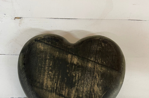 Mini Vintage Halloween <b>Heart</b> <b>Wooden</b> Bowls Stained <b>Heart</b> Shaped Hand Carved Custom Dough Candle Bowl New Prayer Bowl - Product Image 3