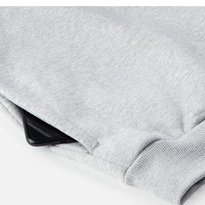 Sweat à capuche à épaules tombantes pour homme avec logo personnalisé, coton lourd, streetwear ample, commandes en gros acceptées - Product Image 4