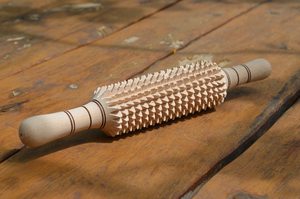 เครื่องนวดตัวทำจากไม้ Guasha ทำจากไม้ธรรมชาติใช้มือถือเซลลูไลท์บรรเทาอาการปวดวัสดุไม้ - Product Image 3