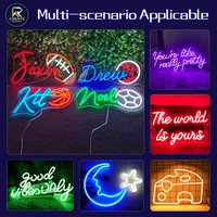 Vente en gros de néons personnalisés avec logo LED, Joyeux anniversaire, avec télécommande pour mariage, bureau, voiture et décoration de fête à domicile