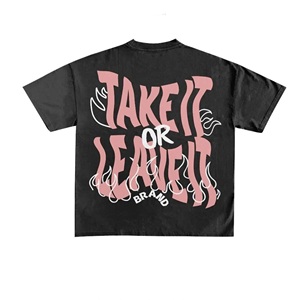 T-shirt uni en vrac T-shirt unisexe sérigraphié T-shirt surdimensionné Boxy à épaules tombantes T-shirt en coton lourd - Product Image 6