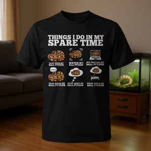 T-shirt pour les amoureux des serpents : les choses que je fais pour mon python ball pythone - Product Image 3