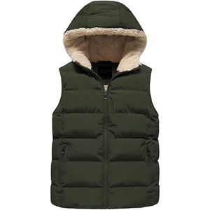 Calidad superior al por mayor Precio bajo Venta caliente Abrigos de invierno para hombres Chaqueta de abrigos de burbuja sin mangas de invierno - Product Image 1