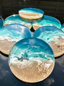 แผ่นรองแก้วและแผ่นรองสำหรับตกแต่ง,ที่รองแก้วชากาแฟเรซินอีพ็อกซี่เรซินสำหรับตกแต่งขนาดและสี - Product Image 6