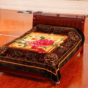 100% ผ้าโพลีเอสเตอร์เนื้อนุ่มพิเศษลายทางผ้ากำมะหยี่ลายดอกไม้ผ้าห่มโยนเนื้อนุ่มเป็นมิตรกับสิ่งแวดล้อมปลอดสารพิษสี่ชิ้น - Product Image 5