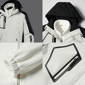 แจ็กเก็ตสกีกันน้ำสำหรับผู้ชายแจ็กเก็ตสกีหิมะและสกีขนาดใหญ่พิเศษออกแบบได้ตามต้องการ - Product Image 3