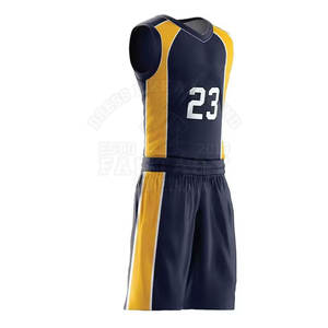 Dernier design d'uniformes de basket-ball en gros pour l'entraînement et les tournois, prix direct d'usine, entièrement personnalisé - Product Image 2