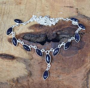 Couper Sunstone 925 Sterling Silver Gemstone Chaîne Collier Juillet Mois Pierre De Naissance Marquise Forme Designer Collier Cadeau Pour Elle - Product Image 2