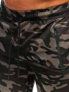 <b>Men's</b> Dark <b>Green</b> Quick Dry Mesh Camo Cargo <b>Shorts</b> Custom Logo Lightweight Workout Running Casual Style Low MOQ - Product Image 5