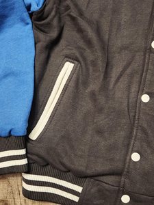 Veste universitaire personnalisée en gros avec logo personnalisé pour le lycée, pour uniforme d'équipe ou vestes universitaires scolaires - Product Image 5
