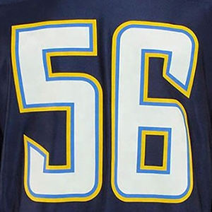 Maillot de football américain pour adultes Service OEM personnalisé disponible Maillots de football américain 100% polyester de haute qualité - Product Image 2