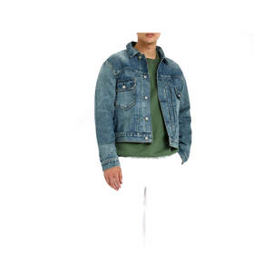 Veste en jean denim pour femmes ODM Service, vêtements décontractés pour femmes, veste d'automne, manteau boutonné en denim, veste en jean surdimensionnée pour femmes - Product Image 5
