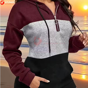 Sweat-shirts à capuche pour femmes de qualité supérieure, décontractés, en tricot, 100% coton, vêtements d'hiver, personnalisables avec impression personnalisée - Product Image 6