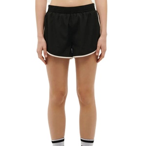 Pantalones cortos deportivos de poliéster Spandex para mujer, para gimnasio, entrenamiento, baloncesto, correr, con parche dividido lateral, pantalones cortos informales para mujer - Product Image 3