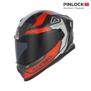 Casco Integral Acerbis X-WAY con Diseño Gráfico, Material de PC, Doble Visor Abatible, Casco de Seguridad con Embalaje en Caja, Talla XL - Product Image 1