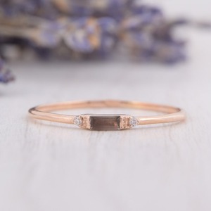 Tendance 925 Sterling Silver Smoky Topaz Gemstone Anneau Bijoux À La Main En Argent Boho Style Anneau Bijoux Pour Femmes Cadeau Pour Les Filles - Product Image 2