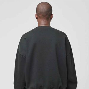 Suéter de punto de cuello redondo de gran tamaño suelto pesado de otoño, suéter informal de manga larga térmico para hombre, suéter de calle - Product Image 5