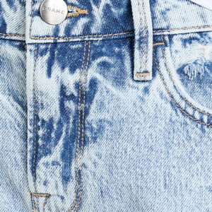 Custom Logo Printed High Quality Cotton Denim Shorts <b>Elastic</b> <b>Waist</b> and Pocket Decoration Plus Size Fashion <b>Jean</b> Shorts - Product Image 2