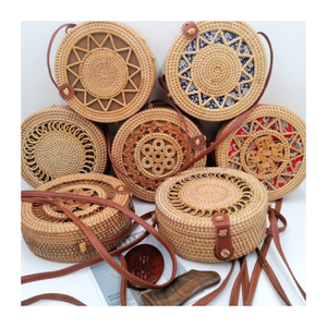 Vietnamese Handcrafted Rattan <b>Bag</b>: Eco-Friendly, Stylish, and Perfect for All Your Summer and <b>Beach</b> Outfits - Product Image 1