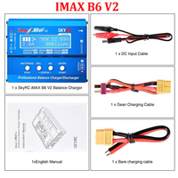 Chargeur de batterie pour modèle RC SKYRC IMAX B6AC V2 6A, interface anglaise, adaptateur de batterie Li-Ion, câble pour accessoires de drones