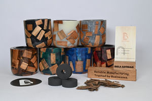 Venta al por mayor de madera epoxi Mabkhara 2025 | Quemador de madera resina Bakhoor | Quemador de incienso de regalo estilo hogar árabe por Bela Artisan - Product Image 4