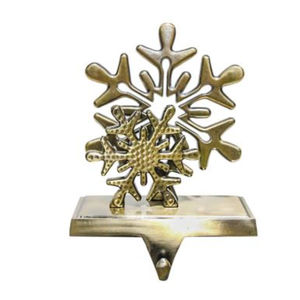 Percha de calcetín de Navidad Color bronce antiguo soporte de calcetín de Navidad para chimenea muñecos de nieve copo de nieve árbol de Navidad Reno - Product Image 4