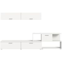 Chepo Europe - Estantes y Muebles de Almacenamiento Modernos de Imitación de Tablero de Aglomerado Blanco, Diseño Alemán X43A9W01