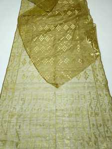 Exclusivo Deshi Dhakai Golden Jamdani Sharee Calidad de exportación para mujeres JAMDANI FABRIC Blue GREEN Sky Blue de Bangladesh - Product Image 2