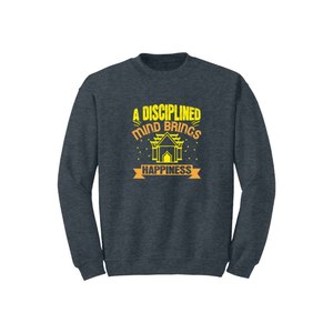 Sweat-shirt en coton mélangé Bouddha Thèmes Imprimer 12 options de couleur Style décontracté 260-280 GSM Placement de conception personnalisable pour l'hiver - Product Image 2