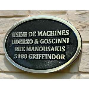 Handmade Cast Brass General Sign Antique Look The Nightingales Plaque <b>Decorative</b> Luxury <b>Wall</b> <b>Plate</b> Wholesale <b>Wall</b> Signs Custom - Product Image 3