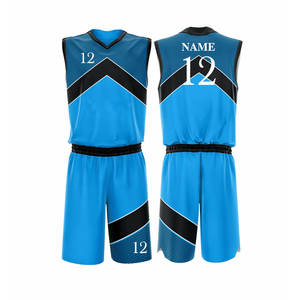 Ensemble d'uniformes d'équipe de basketball personnalisés pour hommes adultes, 100 % polyester, imprimé par sublimation, respirant, séchage rapide, sans manches, personnalisable - Product Image 2