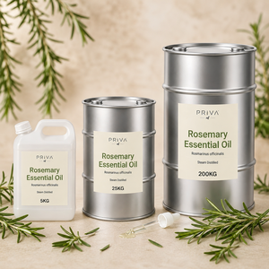 Aceite Esencial de Romero a Granel, Rosmarinus Officinalis, Destilado al Vapor, Orgánico, USDA, Ecocert, Marruecos, Venta al por Mayor, Cosmético DIY - Product Image 1