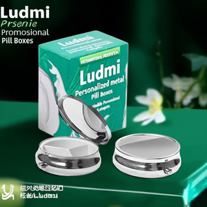 Portapillole in Metallo Personalizzato Ludmi, Gadget Promozionale Personalizzabile - Product Image 3