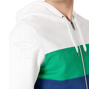 Sudaderas con cremallera OEM más vendidas para hombres 100% algodón temporada de invierno patrón sólido precio al por mayor - Product Image 4