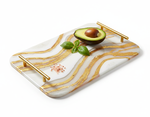 Tabla de Cortar de Resina de Mármol de Diseño de Alta Calidad, Hecha a Mano, Natural, Ecológica y Duradera para el Hogar, Hotel o Restaurante - Product Image 2