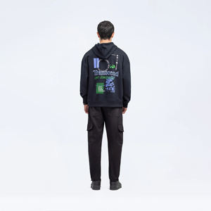 Venta al por mayor de alta calidad Ropa de calle Moda Hombres Jersey personalizado Sudadera con capucha pesada 100% Algodón Impreso Unisex Sudaderas con capucha lisas - Product Image 3