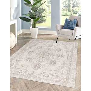 Alfombra Turca en Tonos Suaves: Estilo Antiguo, Alfombra Antideslizante, Alfombra Delgada No Tejida - Product Image 3