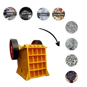 Taşınabilir kaya/kuvars taş kırıcı granit kırma makinesi satılık granit kireçtaşı çakıl çeneli kırıcı