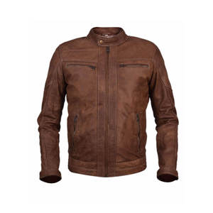 Chaquetas de cuero sintético para hombre, chaqueta informal de cuero sintético con cremallera de Color sólido, a la moda - Product Image 4