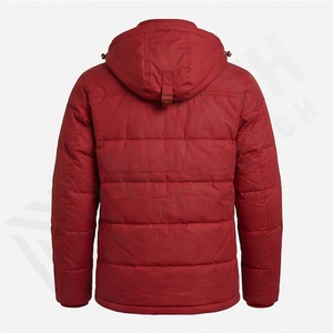 Parka d'hiver pour homme, sur mesure, de haute qualité, veste matelassée en polaire, capuche, rembourrage en coton, vêtement thermique formel pour la neige - Product Image 2