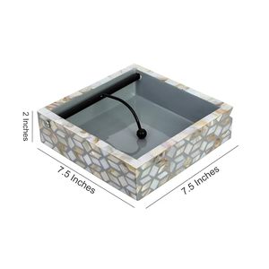 Meilleure qualité élégante personnalisable résine nacre boîte à mouchoirs conteneur de stockage pour restaurant et hôtel nouvelle vente - Product Image 4