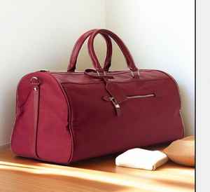 Sac de voyage élégant pour homme - Marque SEH NIKAO SPORTS - Couleurs et tailles personnalisées - Grande capacité - Sac à bandoulière en nylon, polyester et cuir - Product Image 1