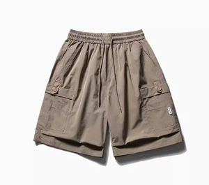 Summer Vintage Men's Cotton Pocket Shorts Street Style Custom New Designed Cargo Pants Casual Shorts pour hommes - Product Image 1