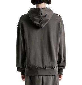 Sudadera con Capucha de Forro Polar Mineral Vintage para Hombre, al por Mayor, con Bolsillos Laterales Ocultos, Diseño de Piedra Recortada, Secado Rápido, Transpirable, Corte Regular - Product Image 5